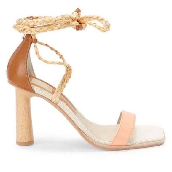 Dolce Vita Shoes - Dolce Vita Peach Multi Stella Tie Up heels size 9.5
